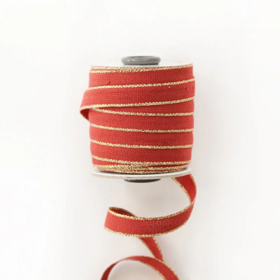 Studio Carta - Cotton Ribbon with Metallic Edging