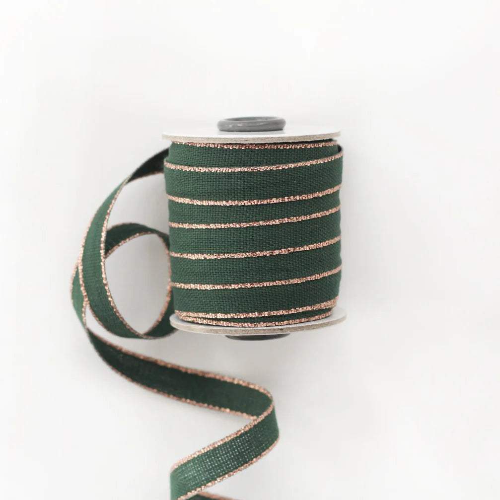 Studio Carta - Cotton Ribbon with Metallic Edging