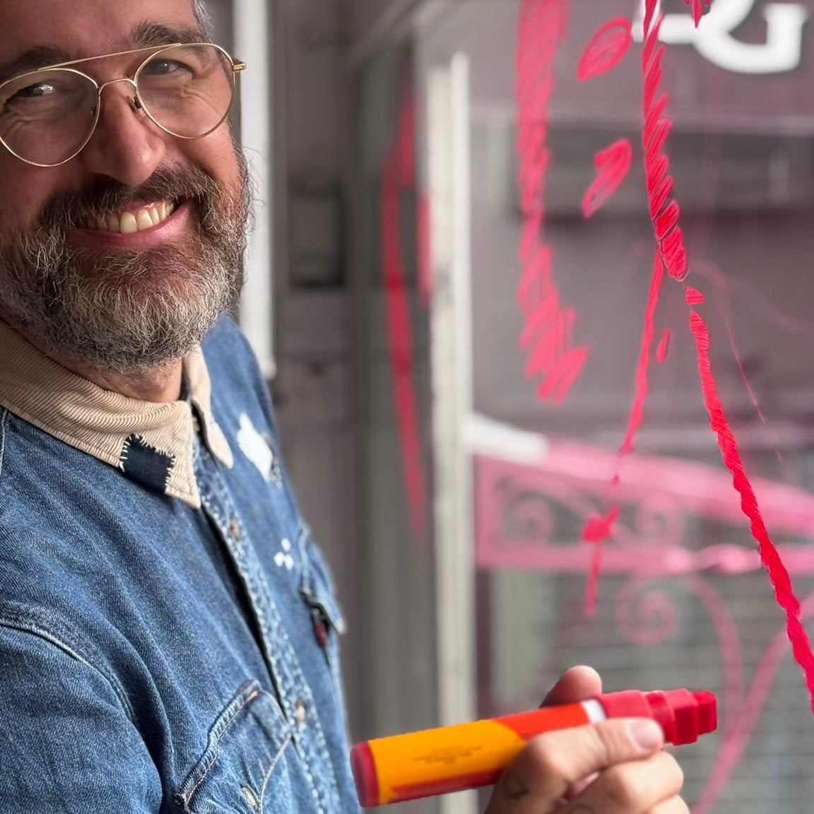 Window Painting by Aitor Saraiba