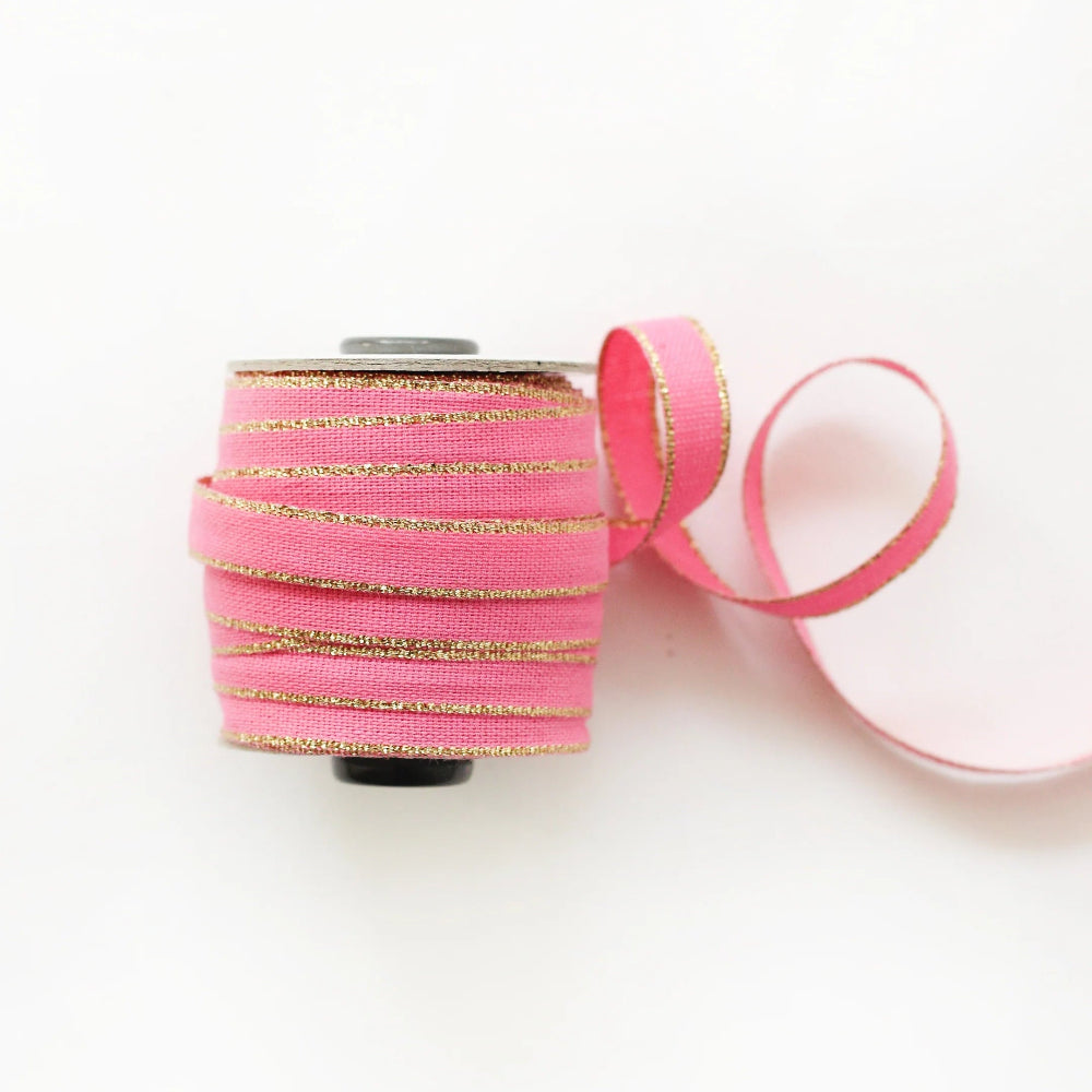 Studio Carta - Cotton Ribbon with Metallic Edging
