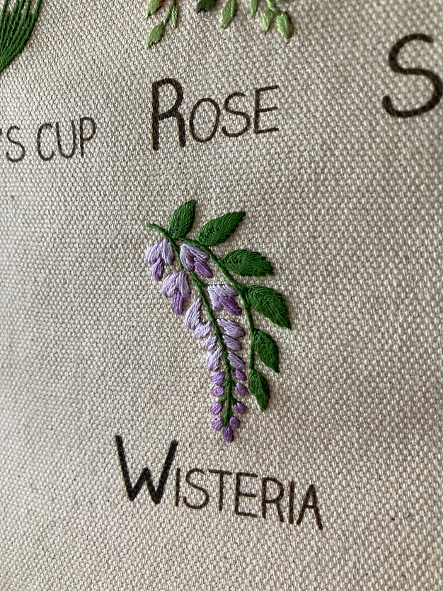 Rosita Studio - Intermediate Floral Alphabet Sampler Workshop