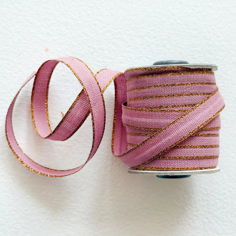 Studio Carta - Cotton Ribbon with Metallic Edging