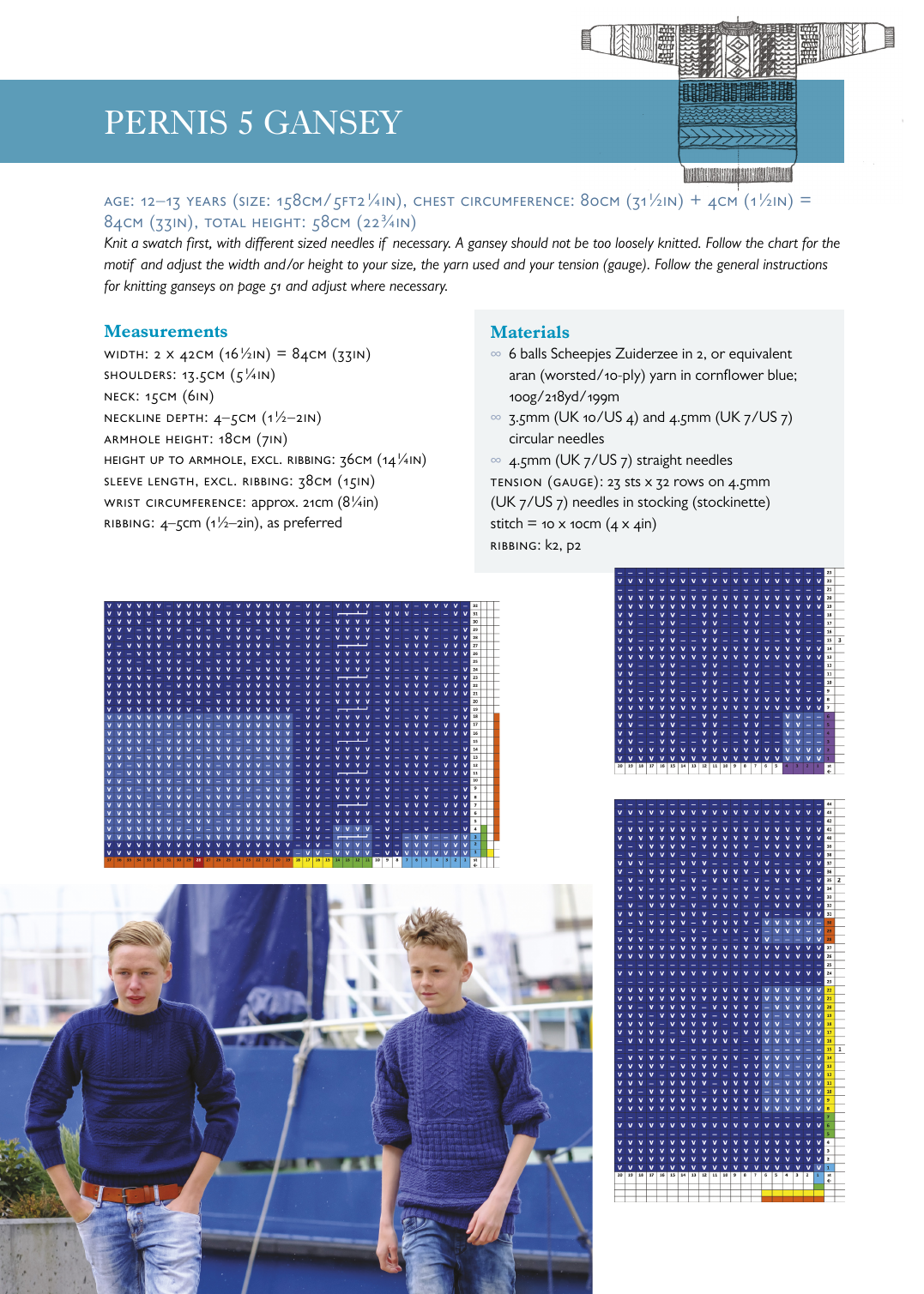 Traditional Dutch Ganseys for Children