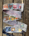 Collection of textile snippet roll surface