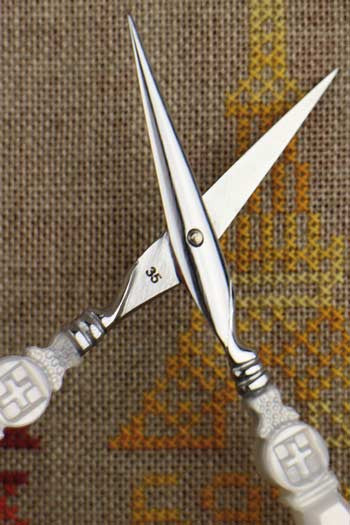 Sajou Scissors - Mother of Pearl style Swan Scissors