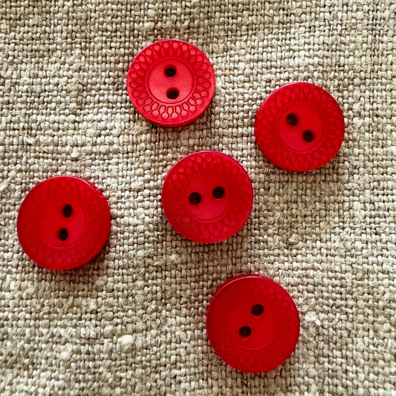 Button Ribbon Pattern Ribbon etched button — Loop Knitting