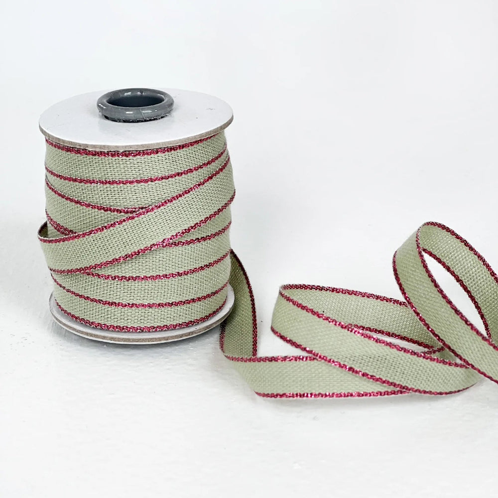 Studio Carta - Cotton Ribbon with Metallic Edging
