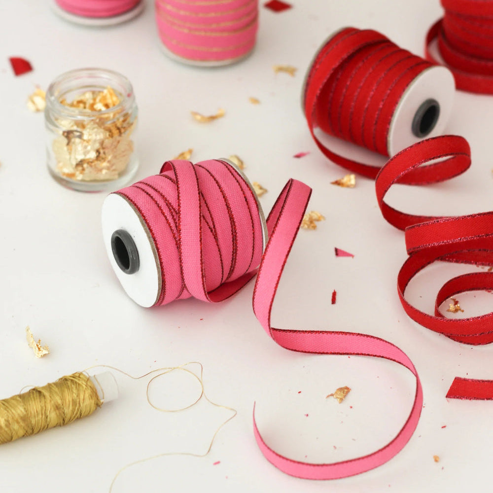 Studio Carta - Cotton Ribbon with Metallic Edging
