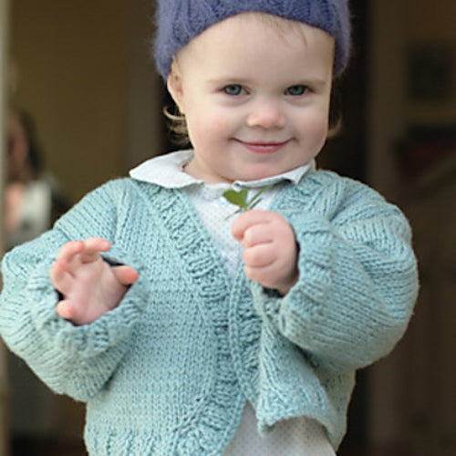 Knitting Pattern Baby Bolero Cardigan King Cole 3045 Baby Jacket,