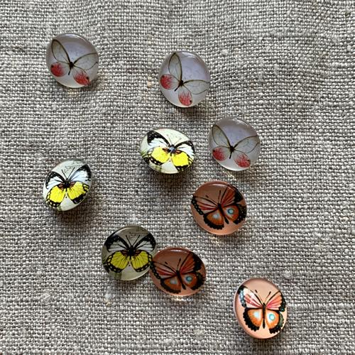 Resin Butterfly Button