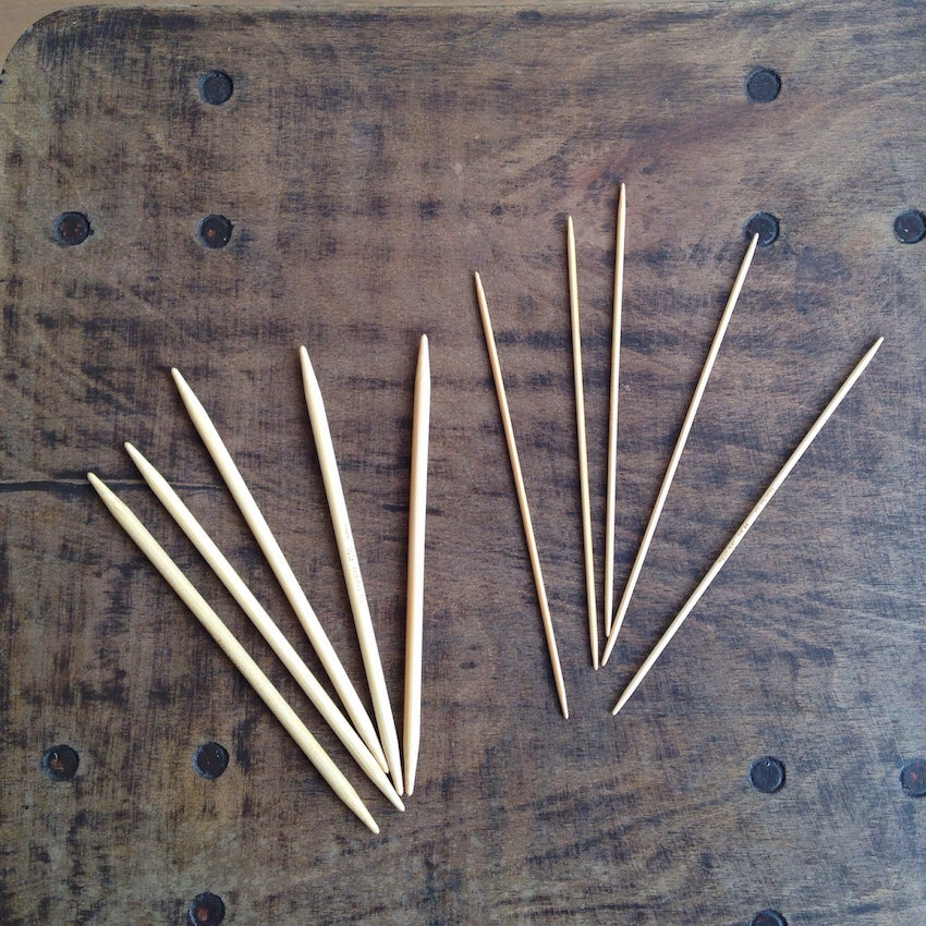 Clover (Takumi) Bamboo Double-Point Needle