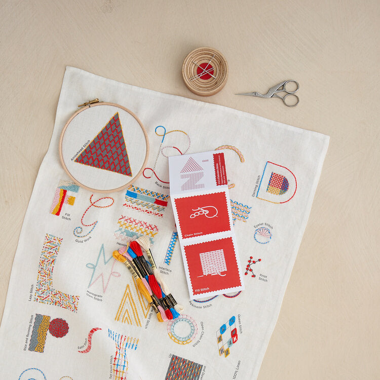 Stitch School - A-Z Linen Embroidery Kit