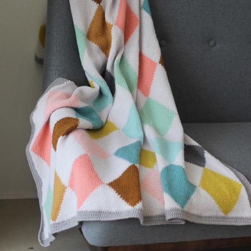 Harlequin Blanket Pattern - Trine Bertelsen