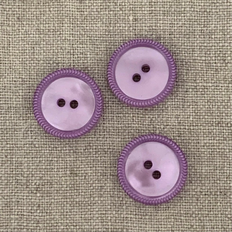 Baby Button with Textured Edge