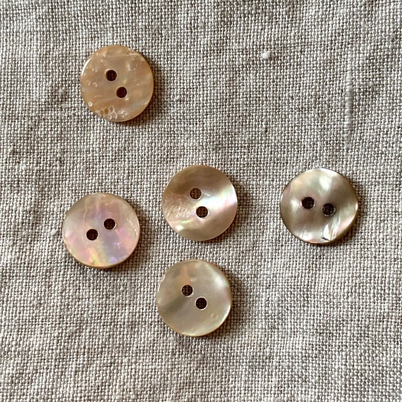 Awabi Shell Button Goldfish Shell Button — Loop Knitting