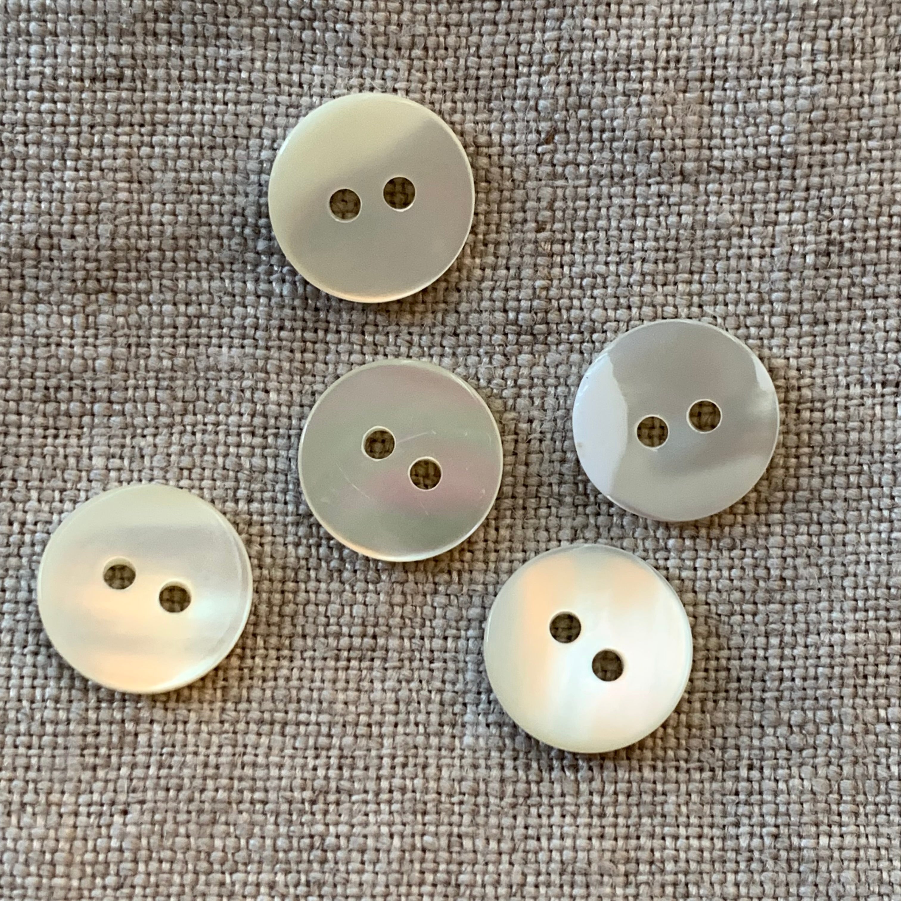 Mother of Pearl Shell Button — Loop Knitting