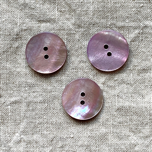 Misty Lilac Shiny Shell Button