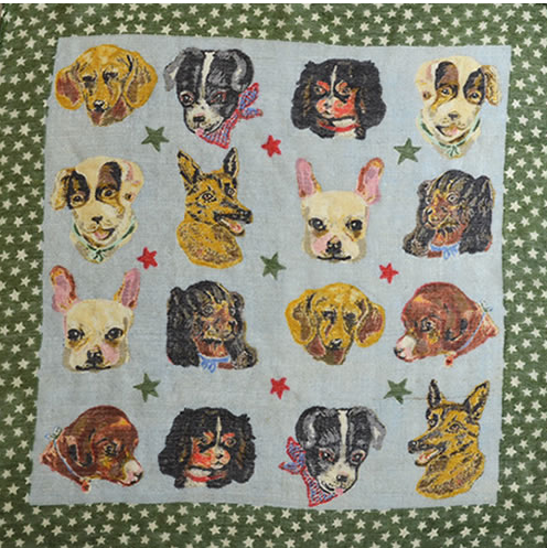 Nathalie Lété Printed Wool Dogs Scarf