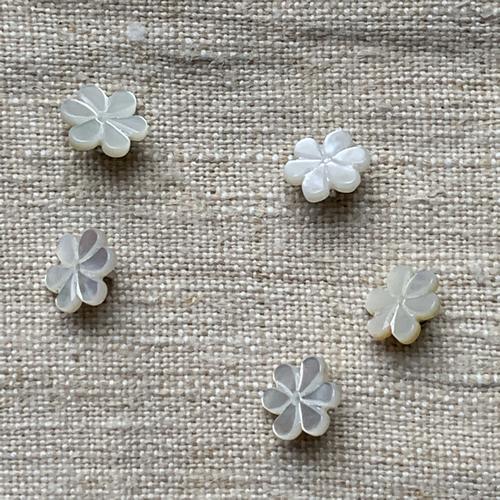 Pearl Loop Button Pearl Flower Button — Loop Knitting
