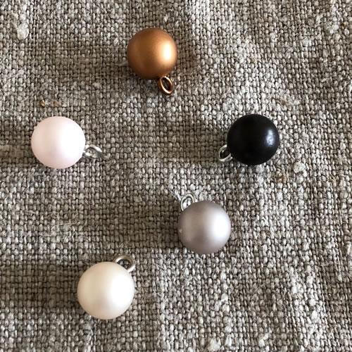 Pearl Loop Button Pearlised Bobble Button — Loop Knitting