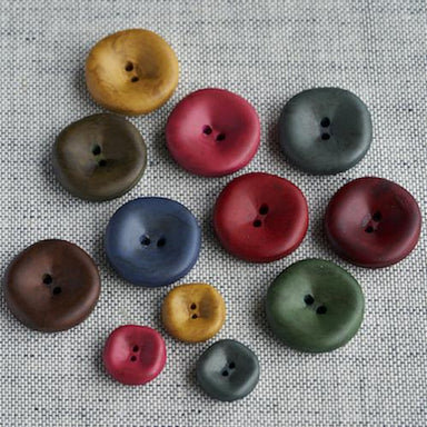 Light Brown 4 Hole Coat Buttons size 27mm