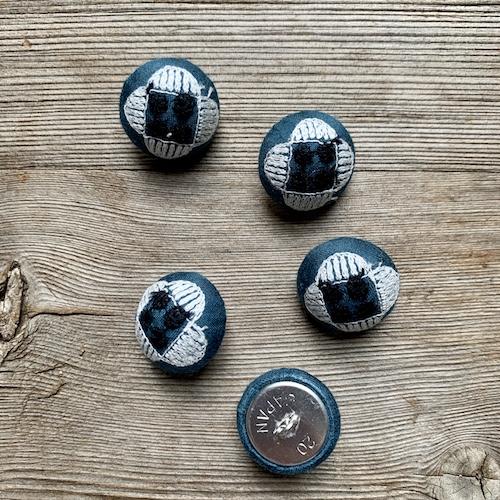 Minä Perhonen Fabric Buttons (20mm)