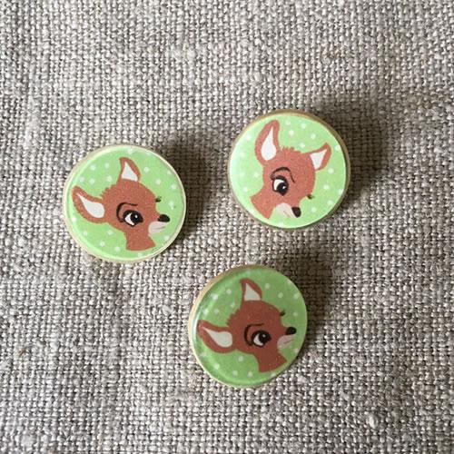 Retro Bambi buttons