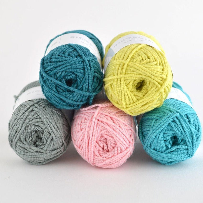 Ricorumi 100% Cotton Crochet Knitting Yarn. 25g. Amigurumi. Crochet Toys.  Animals 