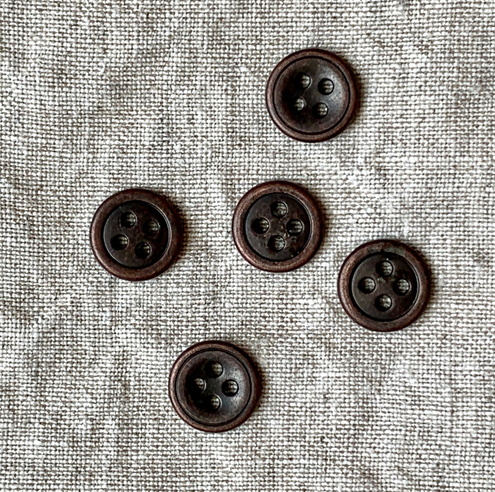 Metal Button with Rim — Loop Knitting