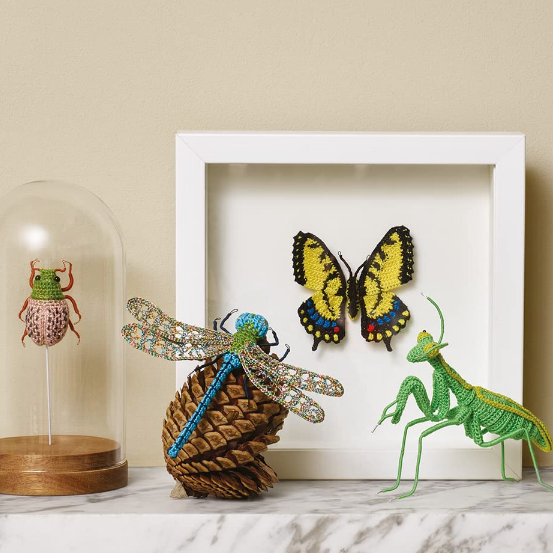 Crocheted Bees, Bugs & Butterflies