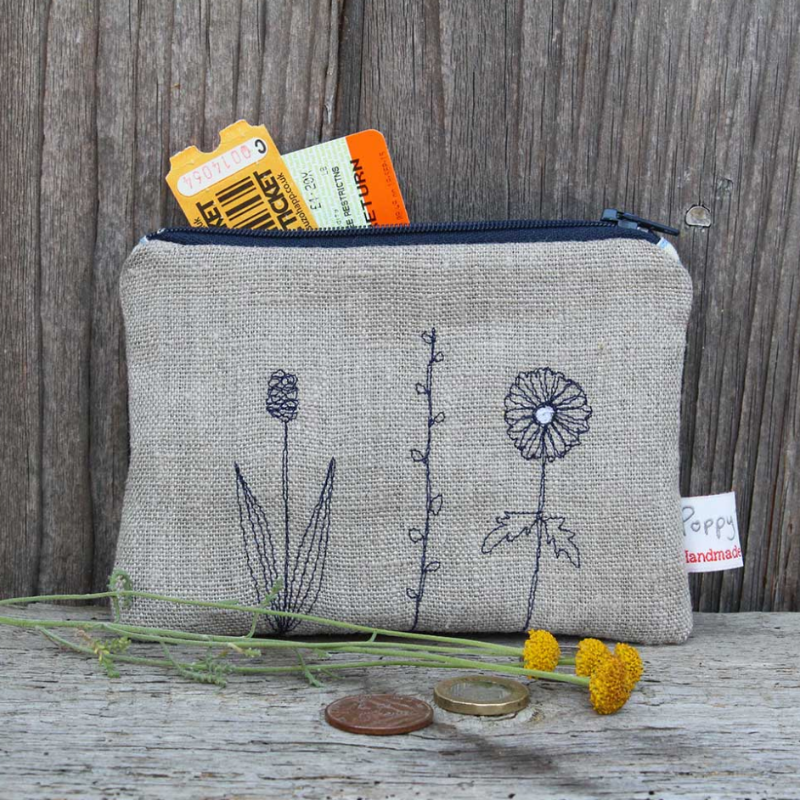 Embroidered Haberdashery Pouch