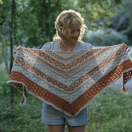 Drea Renee Knits - The Golden Hour Shawl