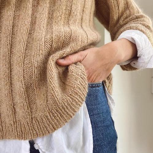 PetiteKnit - Vertical Stripes Sweater