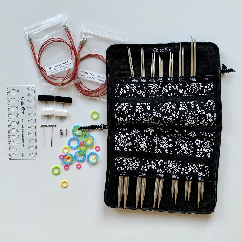 ChiaoGoo Cable with Key for TWIST Red Lace Interchangeable Knitting Needle  Sets