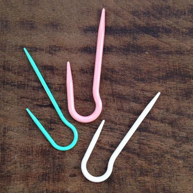 9 PCS Cable Stitch Holders,Safety Pin Brooch Weaving Needle Sweater  Knitting Tool,Bent Tapestry Needles
