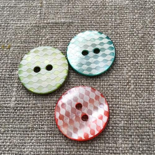 Shell Harlequin Buttons